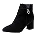 Produktbild Damen Schuhe,Malloom Mode Elegant Schuhe für Party, Freizeit Frauen Stiefel Freizeitschuhe Martin Stiefel Ankle Boots Hochhackige Zipper Bootssandaletten Lack Blockabsatz Glitzer
