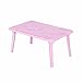 Produktbild Yi Feng Laptopständer Home kleine Kunststoff-Klapptisch 4 Fuß tragbare Outdoor-Platz Klappküche und Esstisch Picknick Picknick -Meuble (Farbe : Pink)