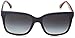 EMPORIO ARMANI Women's 4042 0EA4042 53478G 55 Rectangular Sunglasses 55, Bluette Gradient Red On Red/Greygradient