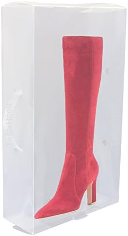 TallerHeels 3 x Clear Long Boots Boxes Storage Organiser from