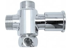 Bossini Serie E60500 Valvola deviatore Tre Vie Ottone Serie Minimalista 1/2" M x 1/2" M x 1/2" F