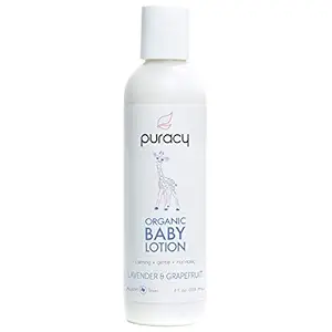 Puracy Organic Baby Body Lotion, Lavender and Grapefruit, White (118 ML (4 Oz))