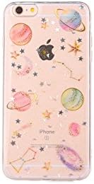 for iPhone 6S Case, for iPhone 6 Cover TPU, CrazyLemon Soft Varnish Technology TPU Silicone Gel Rubber Skin Ultra Thin Protective Cover Case for iPhone 6 / 6S 4.7 inch - Planet Transparent