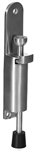 Stoppwerk Türfeststeller TF010 Edelstahl Türstopper Inkl. Befestigungsmaterial für die Tür ø3cm H:15,8cm Hub3,6cm