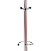 Hapilife 15 Hanging Hook Traditional Floor-Standing Hat and Coat Stand With Marble Base - Multiple Colour (Burgundy)