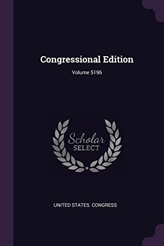 Preisvergleich Produktbild Congressional Edition; Volume 5196