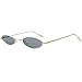 Produktbild Unisex Ovale Sonnenbrille, Skitic Retro Vintage Metallrahmen Moderne Sonnenbrillen für Männer und Frauen Gläser Freizeit Reisen Oval Brille - Gelb
