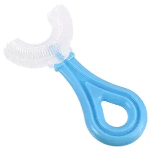Swara Craft U Shaped Toothbrush for Kids Manual Whitening Toothbrush Silicone Brush Head for Kids Children Infant Toothbrush For 2-6 Years Mouth-Cleaning