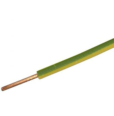 CONECTICPLUS Fil électrique H07VU cuivre rigide 1.5mm² 100m vert/jaune