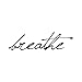 Tattify Breathe Temporary Tattoo - Just (Set of 2) - Other Styles Available - Premium Quality and Fashionable Temporary Tattoos