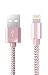 Produktbild Lightning Textilkabel OKCS 1M USB Ladekabel - IOS10 kompatibel - iPhone 7, 7 Plus, 6, 6s, 6 Plus, 6s Plus, 5, 5s, 5c, iPad, iPad Mini, iPad Air, iPod Touch 5G, iPod Nano 7G - in Rose