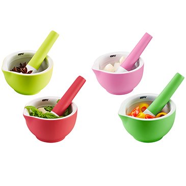 GEFU Mörser MACINO, Ø 12 cm verschiedene Farben COLOUR EDITION Farbe Rot