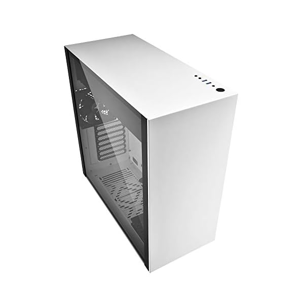 Sharkoon PURE STEEL - Caja de Ordenador, PC Gaming, Semitorre ATX, Blanco - Image 4