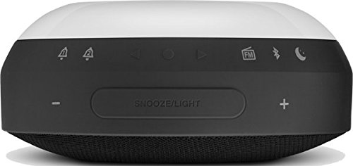 JBL Horizon BLK Radiosveglia FM Doppia, Wireless, Bluetooth con Ricarica Mediante Dock USB e Luce LED Ambiente, Sveglia Sunrise, Compatibile con Smartphone, Tablet e Dispositivi MP3, Nero