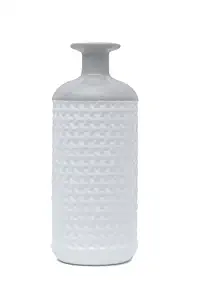 Waabi-Saabi Porcelain Bone China Flower Vase (Pack of 1, Grey)