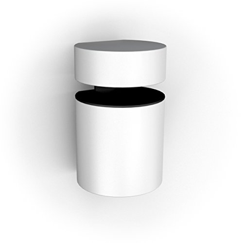 Glasregal Wandregal 90×20 cm / 10 mm satiniertes Glas mit BASKET3 weiß - 4