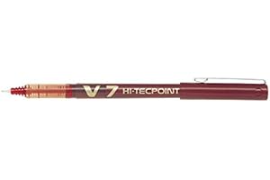 Pilot - Lote de 3 bolígrafos roller Hi-Tecpoint V7 tinta líquida PTE media rojo