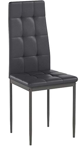 Albatros Rimini Lot de 6 chaises, Gris, testées SGS