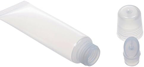 10ml Clear Plastic 15 Pcs Lip Gloss Tube Empty Refill DIY Cosmetic Lip Blam Container Tube Bottle