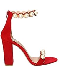 EXE G47004095704 Sandalias Altos Mujeres Rojo 36