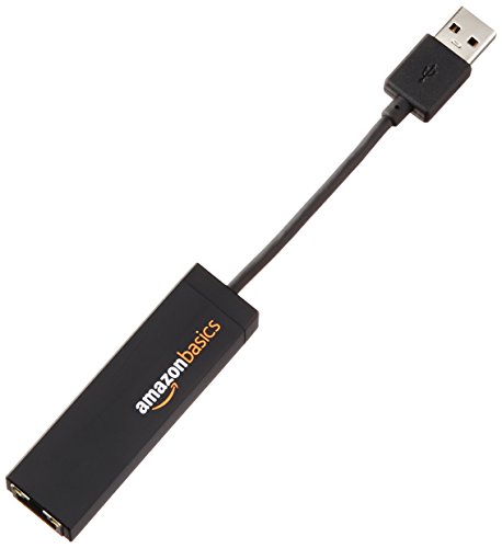 AmazonBasics Ethernet-LAN-Netzwerkadapter, USB 2.0, 10/100 Mbit/s - 3