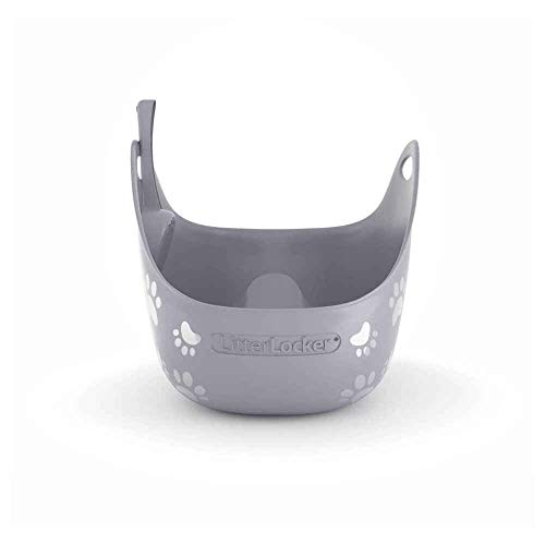 Bac à Litière LitterBox + Pelle pour Chat - LitterLocker - Gris