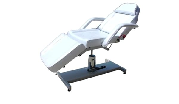 White Hydraulic Beauty Couch Massage Chair Bed Therapy Salon