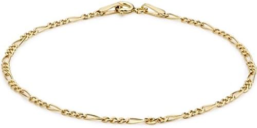 9ct YELLOW Solid GOLD Bracelet 18cm/7 Inch UK Gift Boxed + FREE Gift Town Talk Gold Cloth