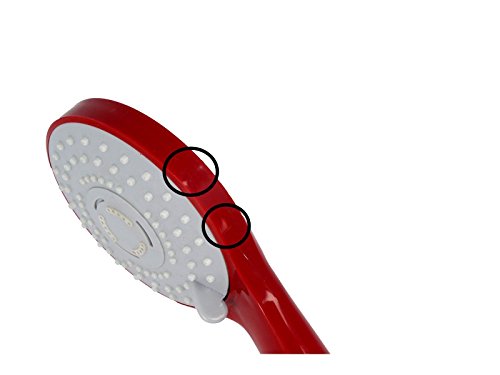 tecuro Handbrause ew-100 – rot RAL 3003 3-fach umstellbar B-WARE - 2