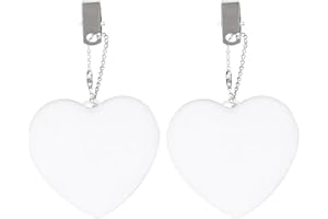 DEMIAWAKING 2Pcs LED Handtaschenlicht, mit Sensor automatische An & Aus, Taschenlicht Taschenlampe, Nachtlicht, Handtaschenlampe Anhänger Schlüsselanhänger, Geschenk für Frauen, Mutter, Valentinstag (Herz, 2Pcs)