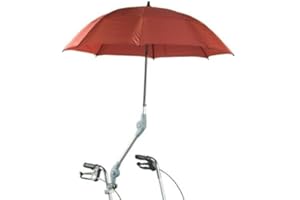 ROLKO KOHLGRÜBER GMBH Rollatorschirm PROTECTOR mit Halterung, rotbraun(Rolko), Zubehör für Rollatoren