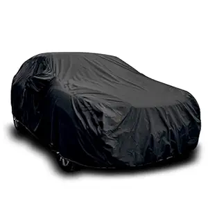 SEBONGO Water-Resistant Car Body Cover with Mirror Pockets for Hyundai Elite i20 (SE-B116-Black)