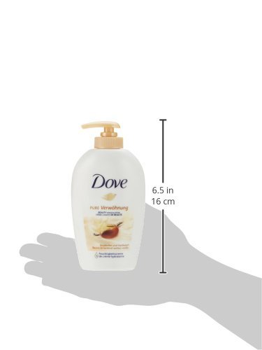 DOVE Pure Werwöhung Beauty Waschlotion Sheabutter und Vanilleduft Spender, 250 ml - 5