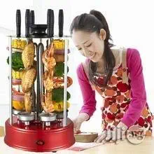 ALXIND Stainless Steel Vertical BBQ Rotisserie Electric Kebab,Shawarma, Machine Electric Broiler Machine for kabab Meat