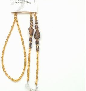 176 Gold Metallic Bead Glasses Retainers Chain Holiday