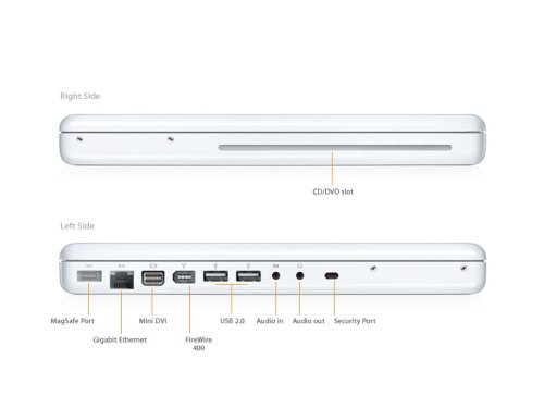 MacBook 13  White 2GHz Intel Core 2 Duo 1GB 80GB SuperDrive