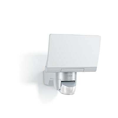 STEiNEL Potelet à détection extérieur Xled LED intégrée 14.8 W = 1184 Lm, argent STEINEL
