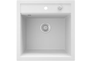 Bergström Spülbecken "Tesa", Weiß, 50 x 49 cm