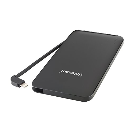 Intenso 7335520 Powerbank S5000-i Dual Slim externes Ladegerät (5000mAh, für Smartphone/Tablet PC/MP3 Player/Digitalkamera/Apple iPhone/iPad) inkl. Apple Lightning Kabel schwarz - 3