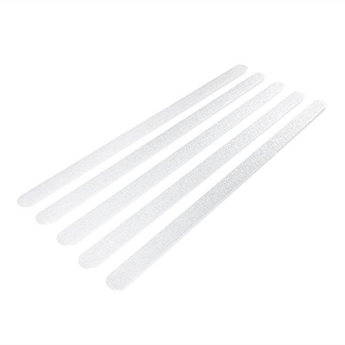 Lumaland selbstklebende Anti Rutschstreifen Bad verschiedene Größen und Farben 12 Stück 2x45cm transparent