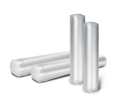 Fresherpack20cm x 12 metre Roll BPA Free - Made in Italy- Vacuum Food Sealer Embossed Rolls (2 x Rolls Each 6m Long)