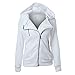 Produktbild Swallowuk Hoodies Damen Casual Kapuzenpullover Sweatshirt Pullover Tops Slim Fit Langarmshirt Outerwear mit Kapuze Sweatjacke Sports Mantel (L, Weiß)