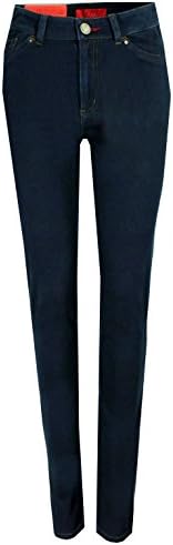 French Dressing Jeans Olivia Blue Straight Leg Jeggings 08 = UK 14 Sm Indigo