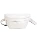 Produktbild REALIKE Damen Gürteltasche Candy Farbe Brusttasche Fashion Trendy Schultertasche PU-Leder Kleine Hobo Bag Einfarbig Strandtasche Chic Ausflug Henkeltaschen Einkaufstasche (Weiß, M)