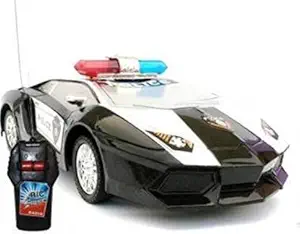 HK TOYS Road Master Police Remote Control car Stylish Smart Look & Modern Design-RC Vehicle Toy for Kids (Black)