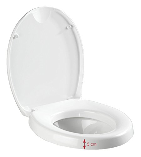 Wenko 21905100 WC-Sitz Secura Comfort – mit Sitzflächenerhöhung, Kunststoff – Duroplast, weiß - 2