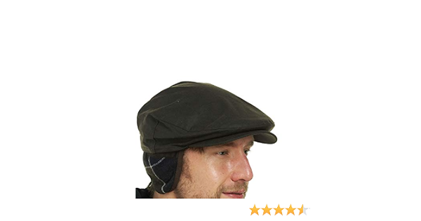 Barbour Waxed Flat Cap Cheviot Olive 