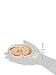 Kent Brushes Compact Natural White Bristle Shower/ Exfoliating Brush Oval Beechwood Handle