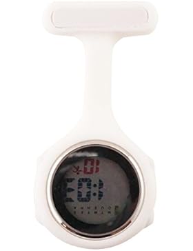 Ellemka JCM-330 - Digitale Schwesternuhr Clip zum Anstecken FOB Kittel Krankenschwester Pflege-r Quarz Puls-Uhr...