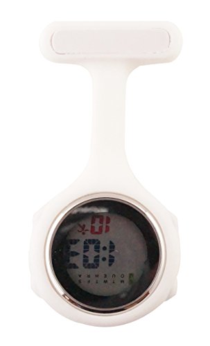 Ellemka JCM-330 - Digitale Schwesternuhr Clip zum Anstecken FOB Kittel Silikon Krankenschwester Pflege-r Quarz Puls-Uhr Taschen Ansteck-Nadel Fashion Trend Design Farbe Weiss – Geschenkbox Ellemka JCM-330 - Digitale Schwesternuhr Clip zum Anstecken FOB Kittel Silikon Krankenschwester Pflege-r Quarz Puls-Uhr Taschen Ansteck-Nadel Fashion Trend Design Farbe Weiss – Geschenkbox
